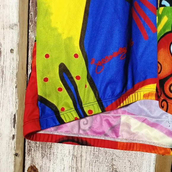 vintage Sugoi 90's signature cycling jersey gorpcore athletic streetwear Lg - Picture 6 of 13